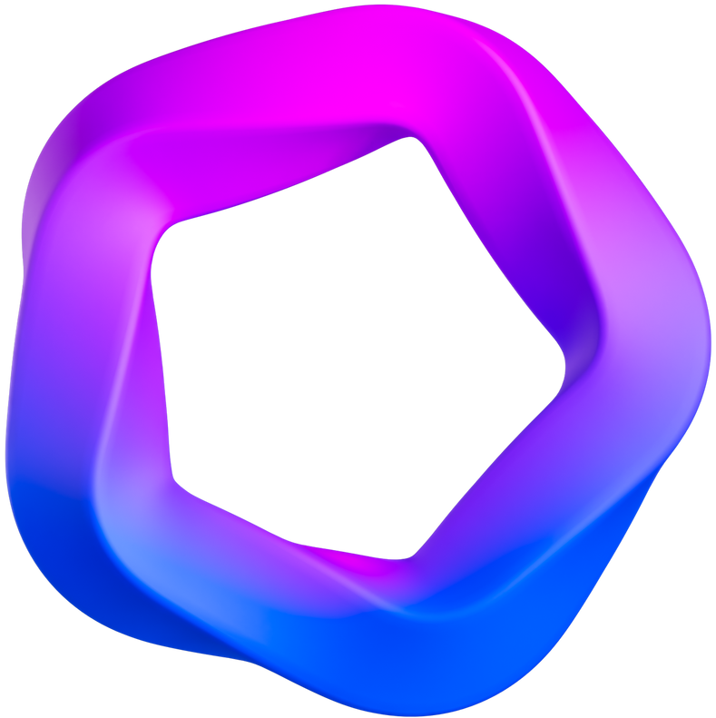 3D Smooth Gradient Pentagon